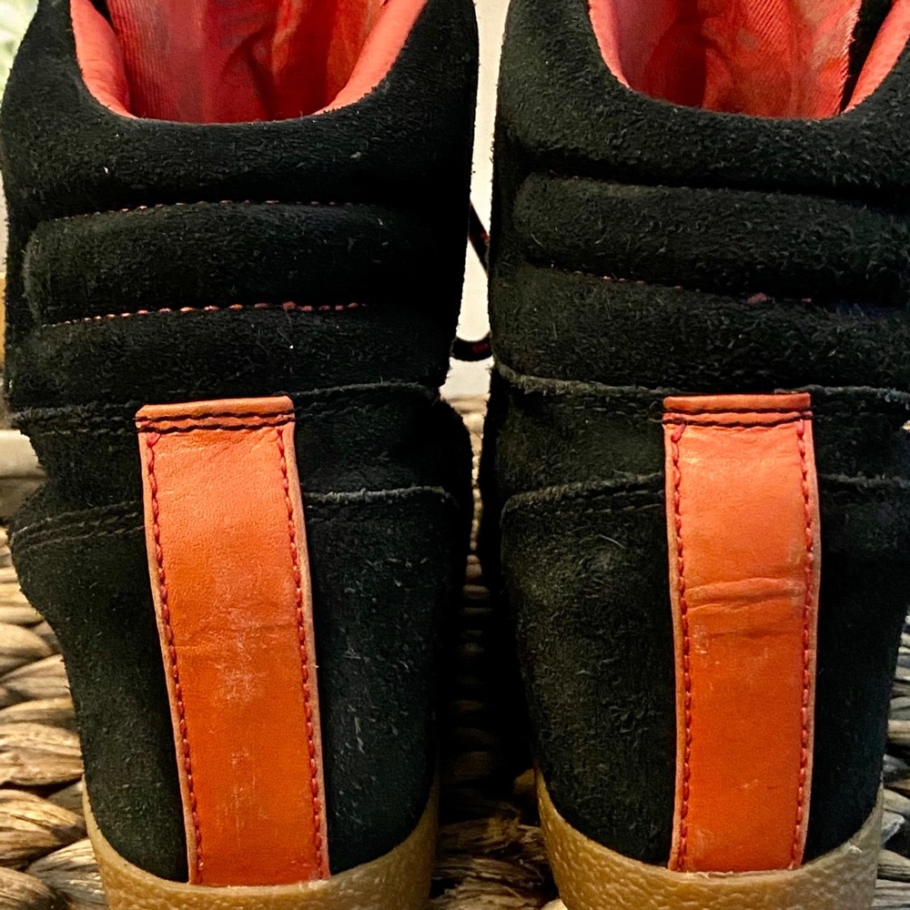 Coach - Black Suede Tie Up Boots Size 6M Winter Boots - Picture 5 of 8